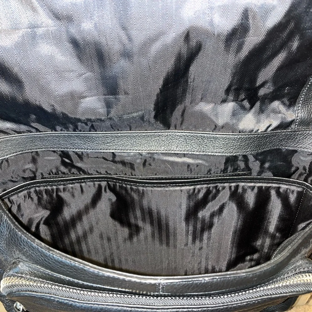 Banana Republic Black Leather Laptop bag